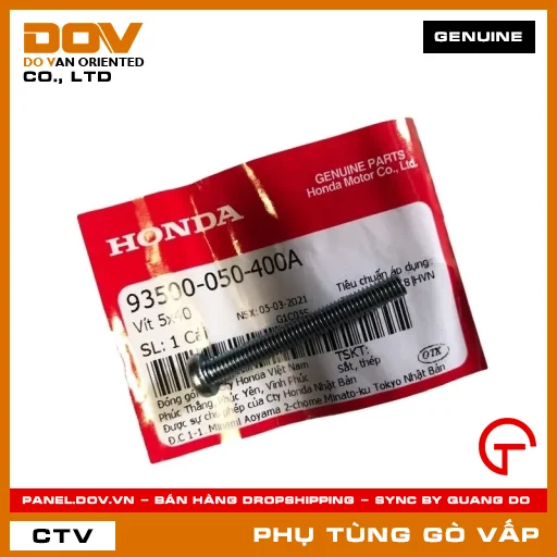 VÍT 5X40 MÃ PHỤ TÙNG 93500050400A — 93500050400A