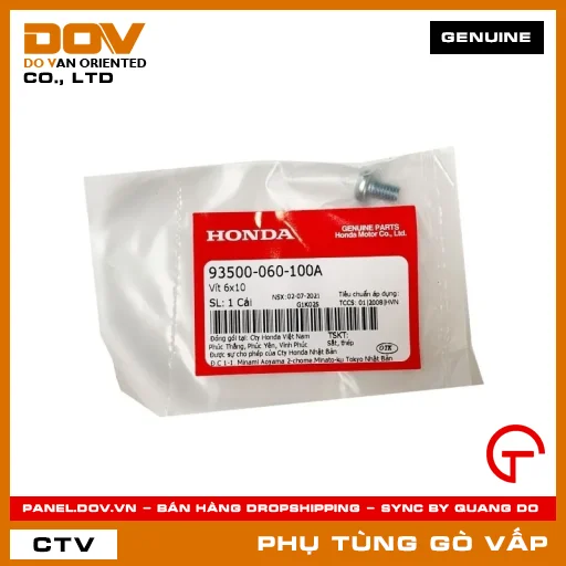 VÍT 6X10 MÃ PHỤ TÙNG 93500060100A — 93500060100A
