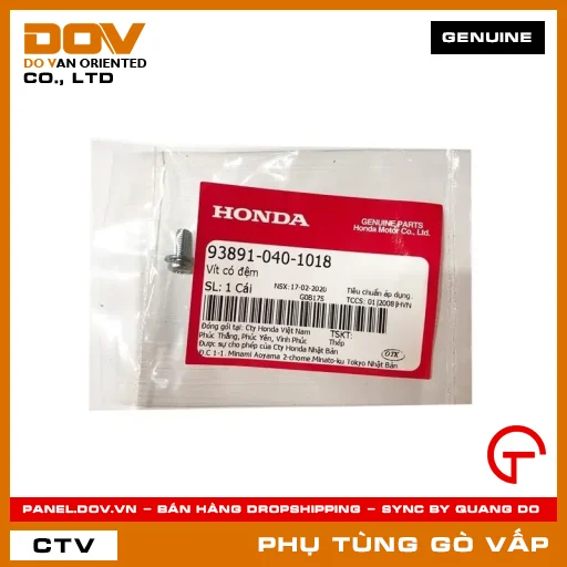 VÍT CÓ ĐỆM MÃ PHỤ TÙNG 938910401018 — 938910401018