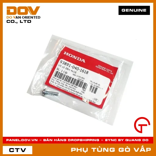 VÍT CÓ ĐỆM 4X16 MÃ PHỤ TÙNG 938910401618 — 938910401618
