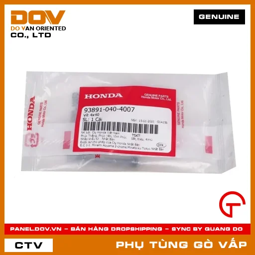 VÍT 4X40 MÃ PHỤ TÙNG 938910404007 — 938910404007