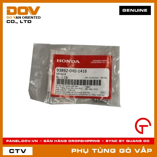 VÍT 4X14 MÃ PHỤ TÙNG 938920401418 — 938920401418
