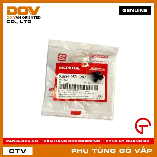 VÍT 5X12 MÃ PHỤ TÙNG 938940501207 — 938940501207