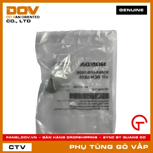 VÍT ĐỆM 6X15 MÃ PHỤ TÙNG 938940601608 — 938940601608