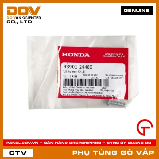VÍT TỰ REN 4X16 MÃ PHỤ TÙNG 9390124480 — 9390124480