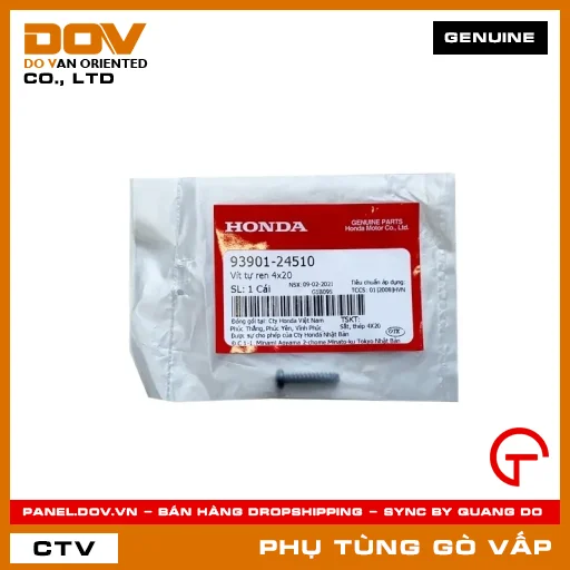 VÍT TỰ REN 4X20 MÃ PHỤ TÙNG 9390124510 — 9390124510
