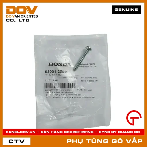 VÍT TỰ REN 5X30 MÃ PHỤ TÙNG 9390125610 — 9390125610