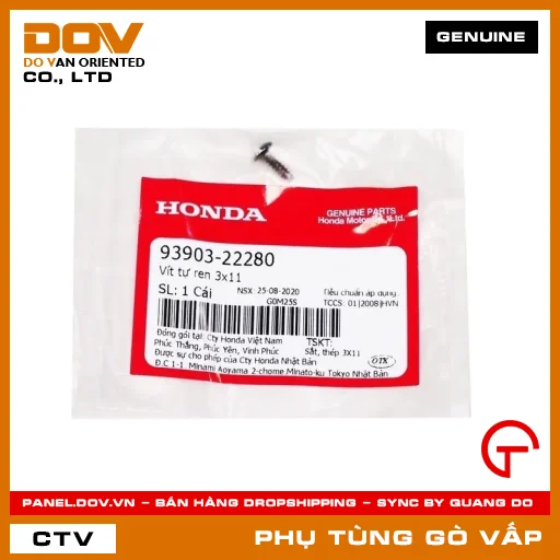 VÍT TỰ REN 3X11 MÃ PHỤ TÙNG 9390322280 — 9390322280