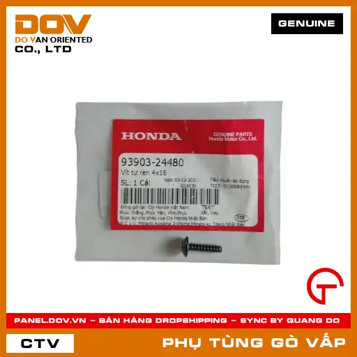 VÍT TỰ REN 4X16 MÃ PHỤ TÙNG 9390324480 — 9390324480