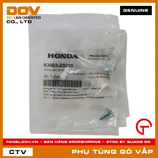 VÍT TỰ REN 5X12 MÃ PHỤ TÙNG 9390325210 — 9390325210