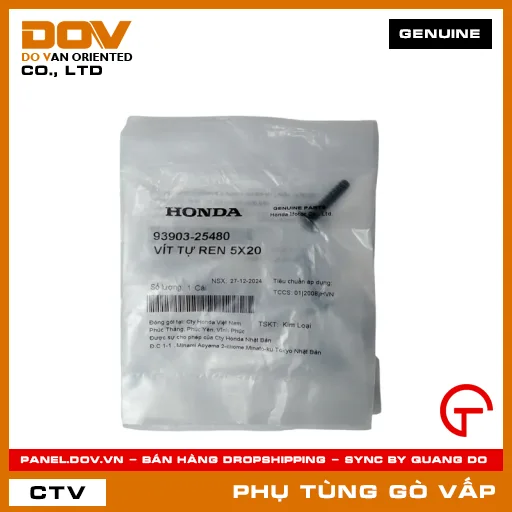 VÍT TỰ REN 5X20 MÃ PHỤ TÙNG 9390325480 — 9390325480