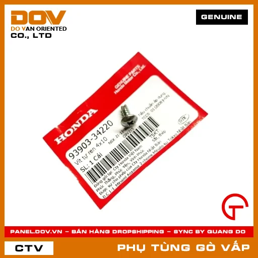 VÍT TỰ REN 4X10 MÃ PHỤ TÙNG 9390334220 — 9390334220