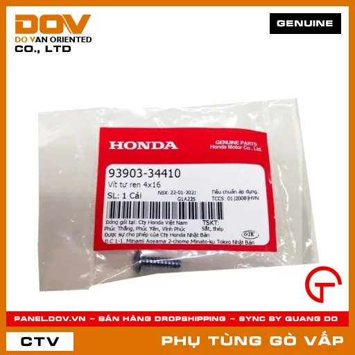 VÍT TỰ REN 4X16 MÃ PHỤ TÙNG 9390334410 — 9390334410