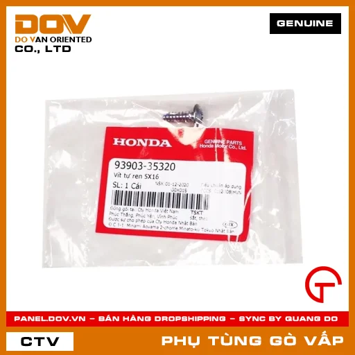 VÍT TỰ REN 5X16 MÃ PHỤ TÙNG 9390335320 — 9390335320
