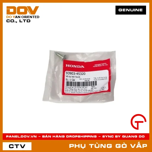 VÍT TỰ REN 5X16 MÃ PHỤ TÙNG 9390345320 — 9390345320