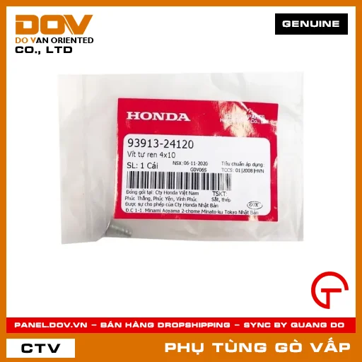 VÍT TỰ REN 4X10 MÃ PHỤ TÙNG 9391324120 — 9391324120