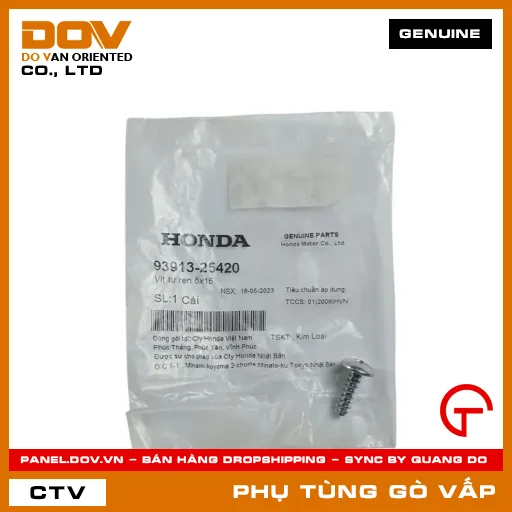 VÍT TỰ REN 5X16 MÃ PHỤ TÙNG 9391325420 — 9391325420