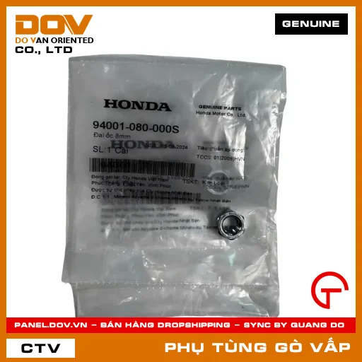 ĐAI ỐC 8MM MÃ PHỤ TÙNG 94001080000S — 94001080000S