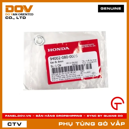 ĐAI ỐC 8MM MÃ PHỤ TÙNG 94002080000S — 94002080000S