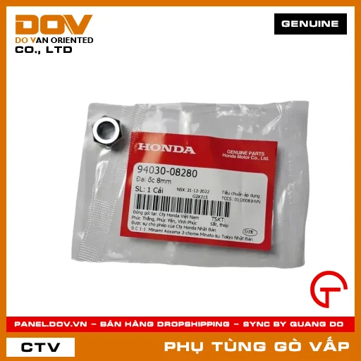 ĐAI ỐC 8MM MÃ PHỤ TÙNG 9403008280 — 9403008280