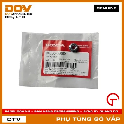 ĐAI ỐC 6MM MÃ PHỤ TÙNG 9405006000 — 9405006000