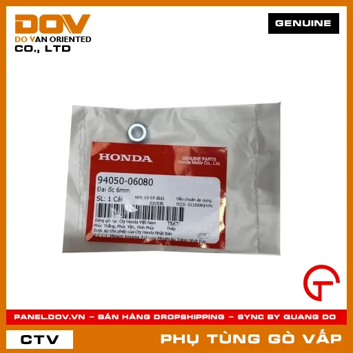 ĐAI ỐC 6MM MÃ PHỤ TÙNG 9405006080 — 9405006080