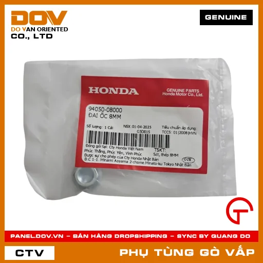 ĐAI ỐC 8MM MÃ PHỤ TÙNG 9405008000 — 9405008000