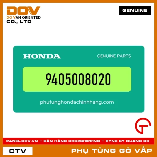 ĐAI ỐC 8MM MÃ PHỤ TÙNG 9405008020 — 9405008020