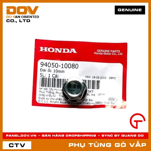 ĐAI ỐC 10MM MÃ PHỤ TÙNG 9405010080 — 9405010080
