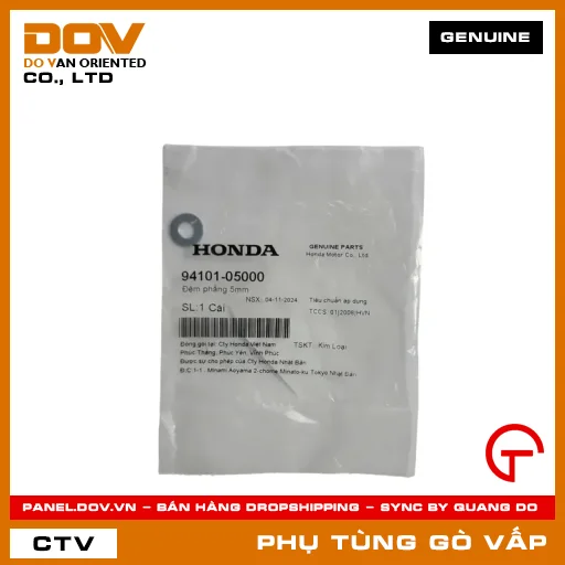ĐỆM PHẲNG 5MM MÃ PHỤ TÙNG 9410105000 — 9410105000
