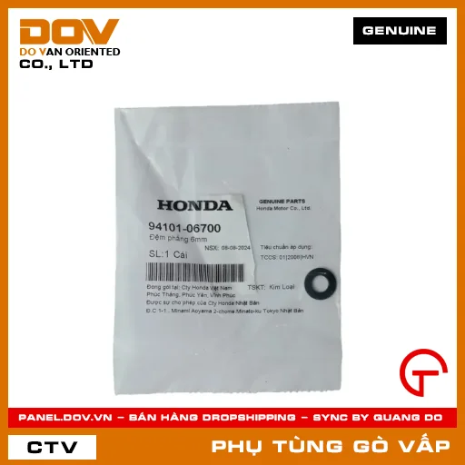 ĐỆM PHẲNG 6MM MÃ PHỤ TÙNG 9410106700 — 9410106700
