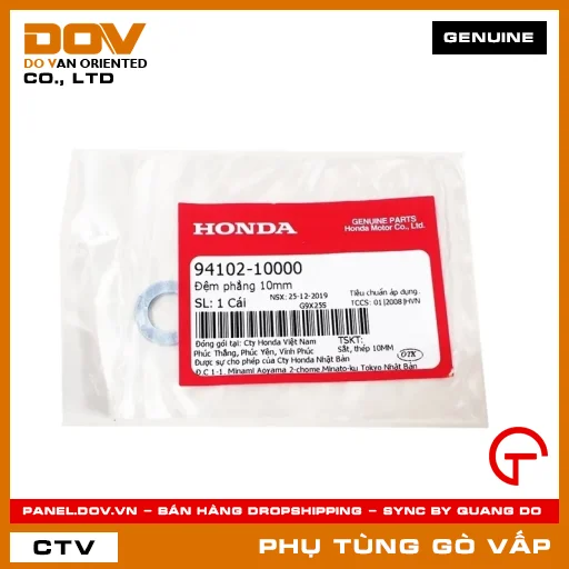 ĐỆM PHẲNG 10MM MÃ PHỤ TÙNG 9410210000 — 9410210000
