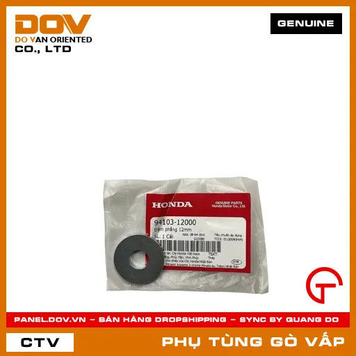 ĐỆM PHẲNG 12MM MÃ PHỤ TÙNG 9410312000 — 9410312000