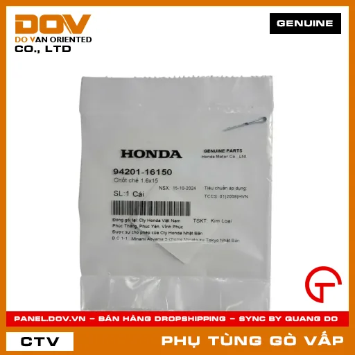 CHỐT CHẺ 1.6X15 MÃ PHỤ TÙNG 9420116150 — 9420116150