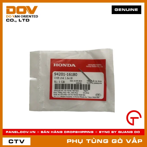 CHỐT CHẺ 1.6X18 MÃ PHỤ TÙNG 9420116180 — 9420116180