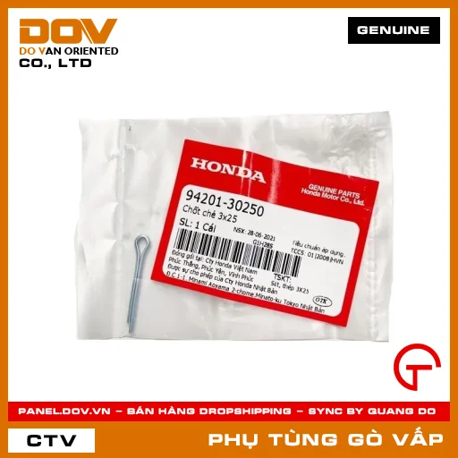 CHỐT CHẺ 3X25 MÃ PHỤ TÙNG 9420130250 — 9420130250