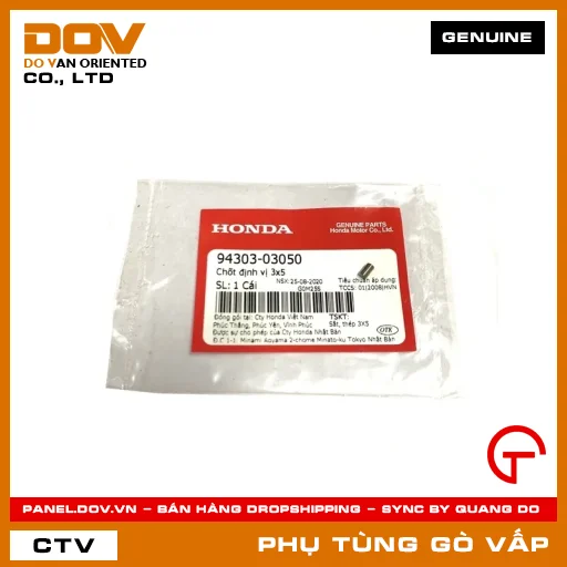 CHỐT ĐỊNH VỊ 3X5 MÃ PHỤ TÙNG 9430303050 — 9430303050