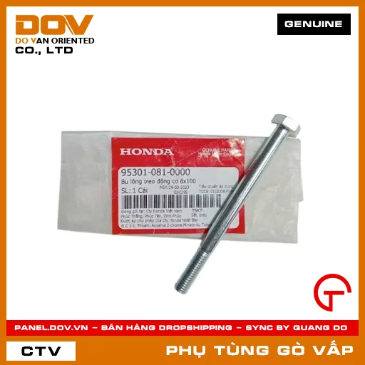 BU LÔNG TREO ĐỘNG CƠ 8X100 MÃ PHỤ TÙNG 953010810000 — 953010810000