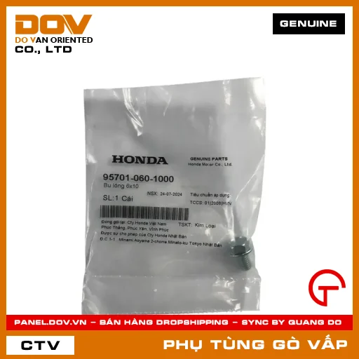 BU LÔNG 6X10 MÃ PHỤ TÙNG 957010601000 — 957010601000