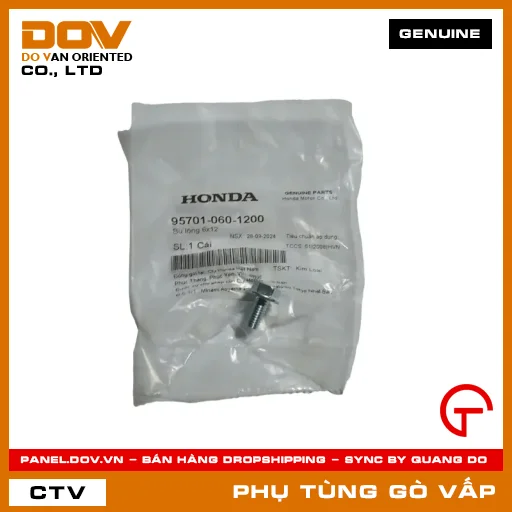 BU LÔNG 6X12 MÃ PHỤ TÙNG 957010601200 — 957010601200