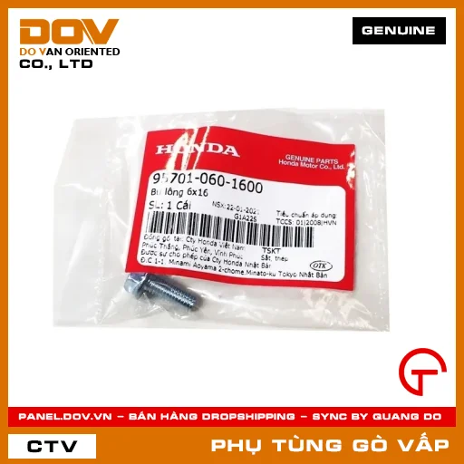 BU LÔNG 6X16 MÃ PHỤ TÙNG 957010601600 — 957010601600