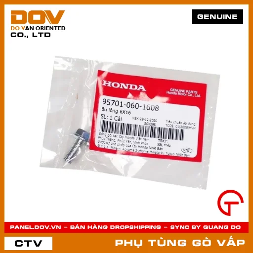 BU LÔNG 6X16 MÃ PHỤ TÙNG 957010601608 — 957010601608