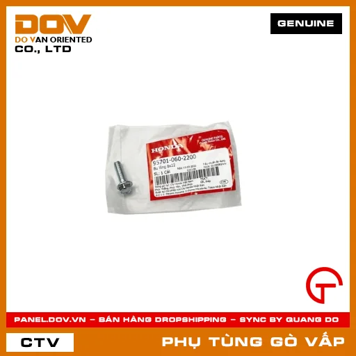 BU LÔNG 6X22 MÃ PHỤ TÙNG 957010602200 — 957010602200