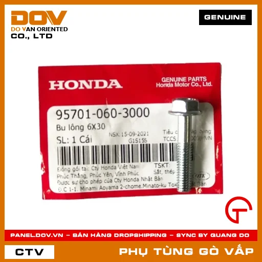 BU LÔNG 6X30 MÃ PHỤ TÙNG 957010603000 — 957010603000