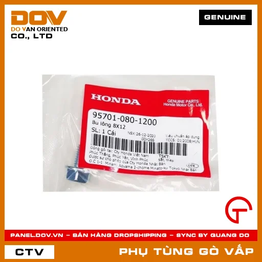 BU LÔNG 8X12 MÃ PHỤ TÙNG 957010801200 — 957010801200