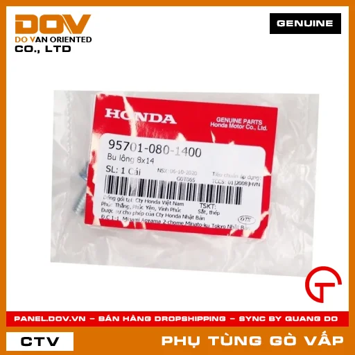 BU LÔNG 8X14 MÃ PHỤ TÙNG 957010801400 — 957010801400
