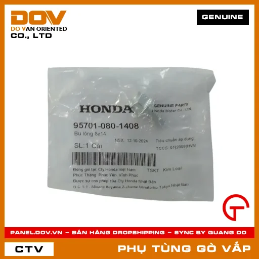 BU LÔNG 8X14 MÃ PHỤ TÙNG 957010801408 — 957010801408