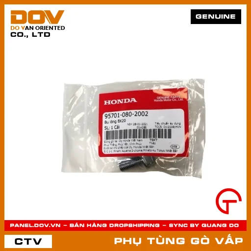 BU LÔNG 8X20 MÃ PHỤ TÙNG 957010802002 — 957010802002