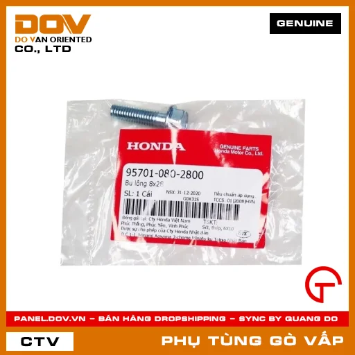 BU LÔNG 8X28 MÃ PHỤ TÙNG 957010802800 — 957010802800