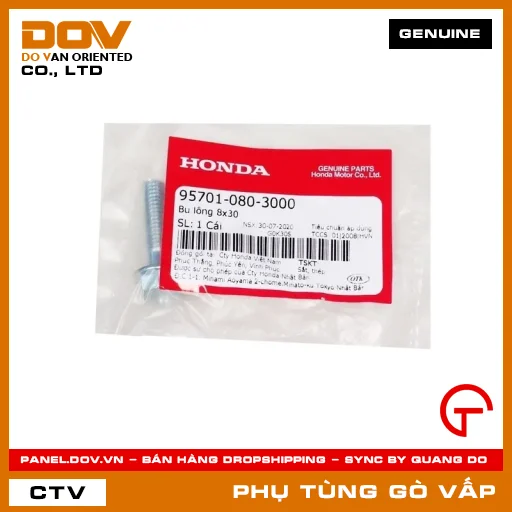 BU LÔNG 8X30 MÃ PHỤ TÙNG 957010803000 — 957010803000